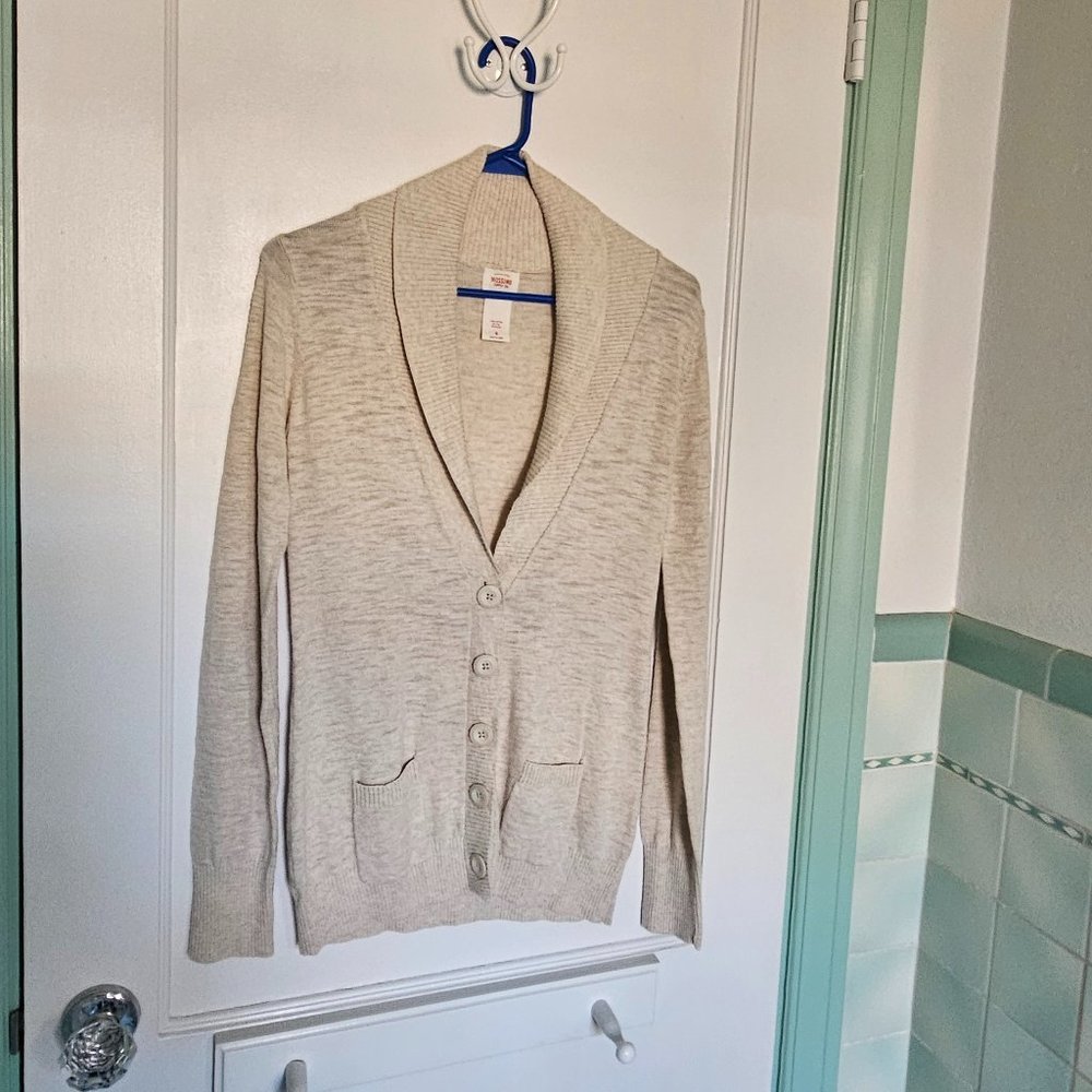 Mossimo Supply Co. Beige Cardigan Sweater - Size Small